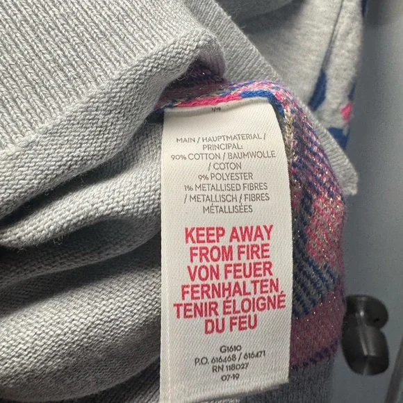 Mini Boden Girls Sweater Dress Animal Print Cheetah Pockets Size 8-9 - Picture 6 of 6